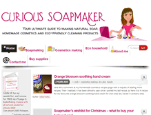 Tablet Screenshot of curious-soapmaker.com